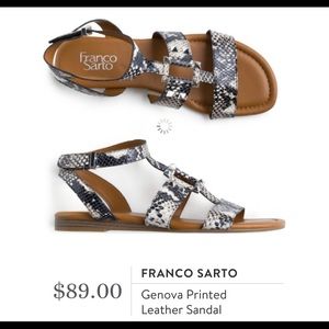 Franco Sarto Leather Sandals. Size 6.5. Never worn